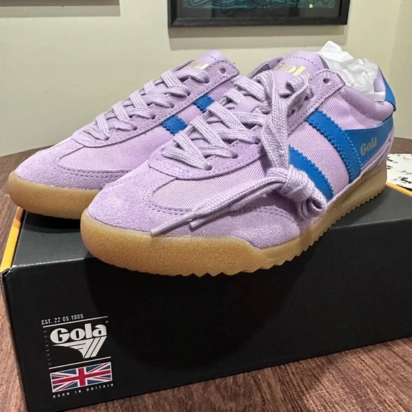 New Gola Tornado Sneakers Lilac/Santorini Size: 6.5 - Picture 8 of 11